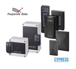The expanded Cypress product line includes Farpointe’s mobile-ready, smartcard and proximity readers in Wiegand or OSDP versions; mobile, smartcard and proximity credentials; and long-range receivers and transmitters. The expanded Cypress product line includes Farpointe’s mobile-ready, smartcard and proximity readers in Wiegand or OSDP versions; mobile, smartcard and proximity credentials; and long-range receivers and transmitters.