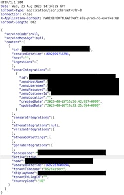 Accessing school district configuration data Accessing school district configuration data