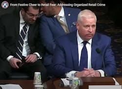 David Johnston, Vice President of Asset Protection and Retail Operations for the National Retail Federation, talks about organized retail crime with U.S. lawmakers.