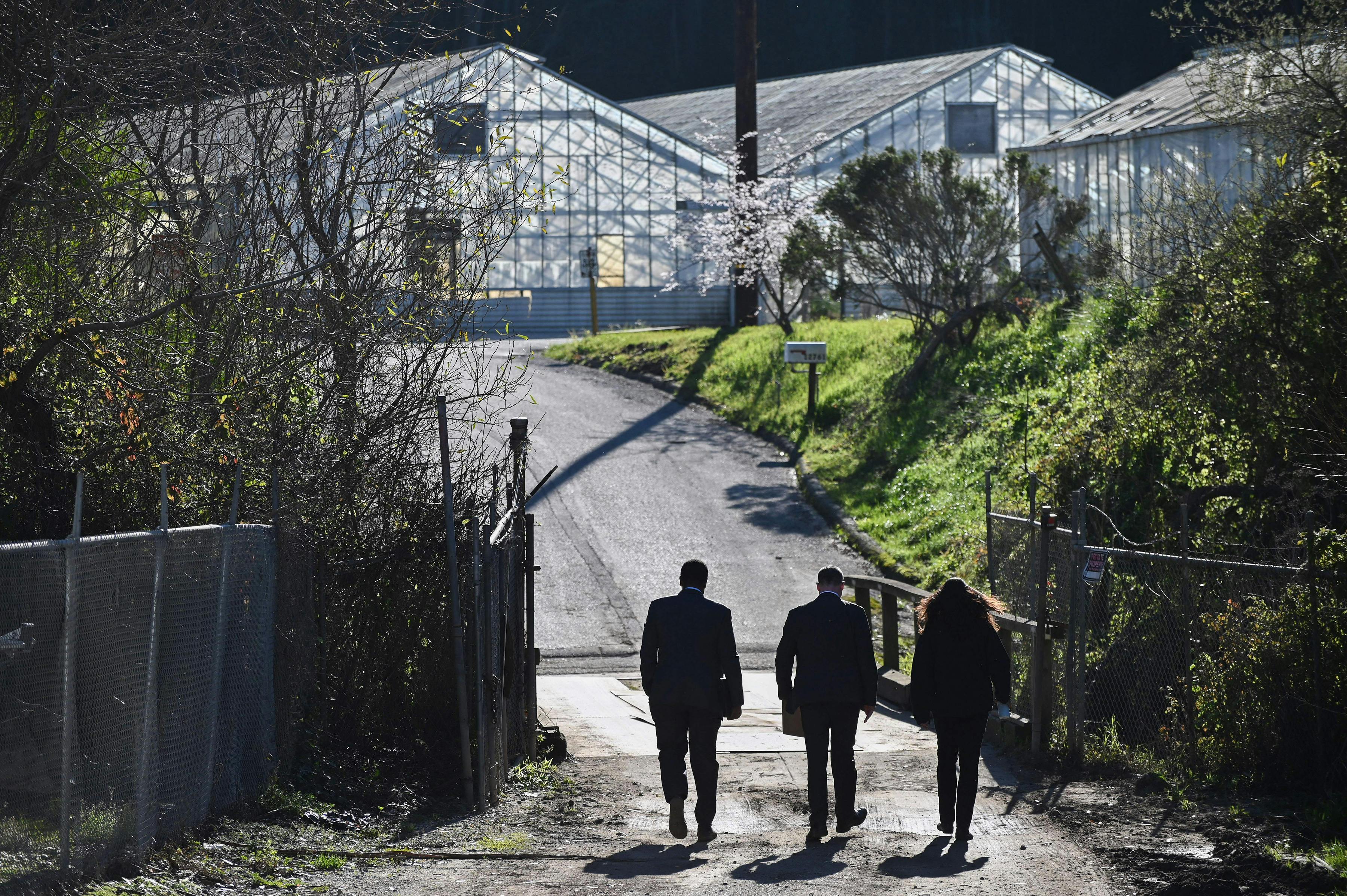 FBI agents enter to investigate the crime scene after shooting in Half Moon Bay, California, on Jan. 24, 2023. An Asian farm worker was in custody after seven of his colleagues were killed in front of children at sites in California, days after a mass shooter killed 11 people at a Lunar New Year celebration near Los Angeles. Data from the FBI showed a drop in the number of reported anti-Asian hate crimes in recent years, but researchers and advocates say it&rsquo;s an incomplete picture of what Asian Americans are experiencing.