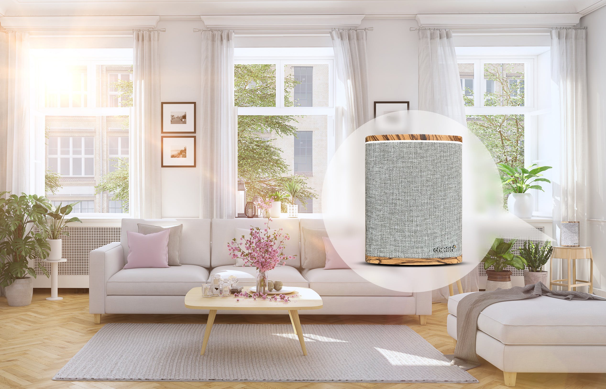 Cherish Health and Alarm.com announced a partnership at CES. The Cherish Serenity radar device looks like a contemporary speaker and can be placed in the corner of a room.