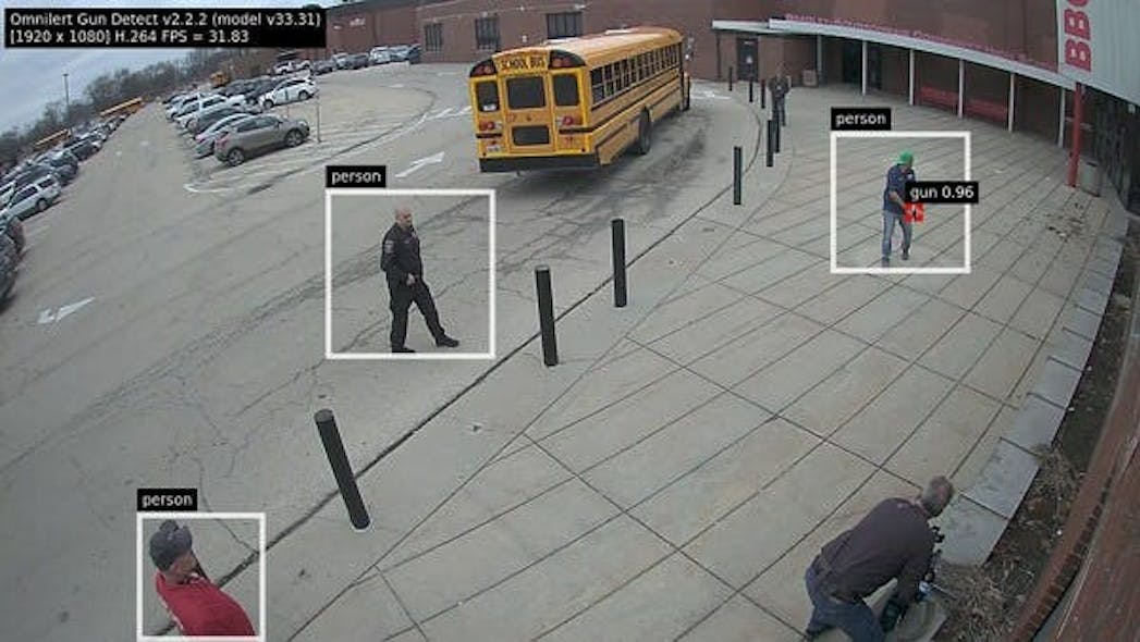 Omnilert Gun Detect has a three-step verification process that not only recognizes a gun, but also the physical behavior consistent with gun violence. It can easily be deployed with any existing IP-based camera and can monitor spaces that other safety technology miss such as exterior grounds and parking lots. The software was designed with privacy concerns in mind as there is no use of facial recognition on subjects being monitored and live video feeds never leave the site.