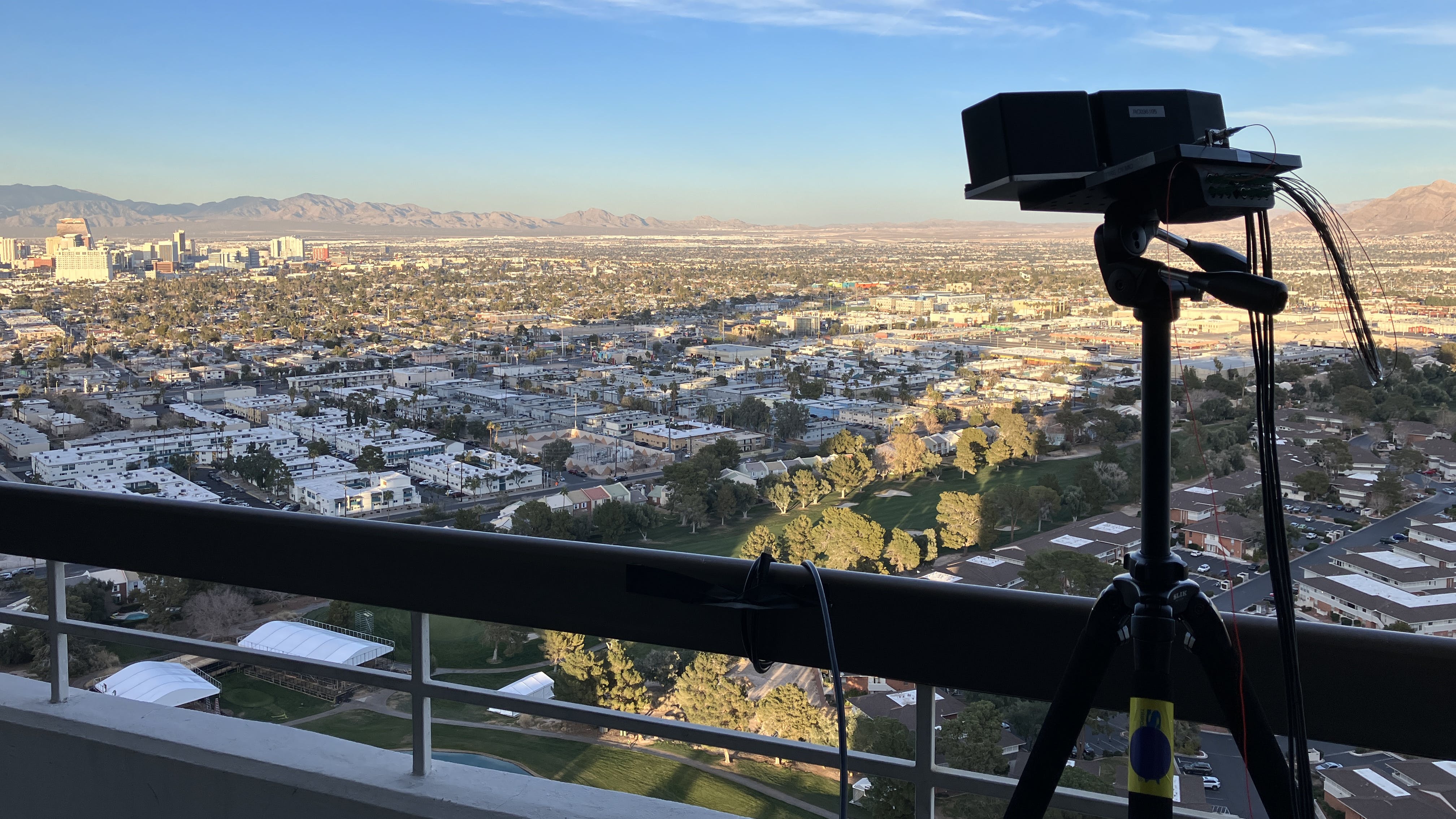 In a suite atop the Westgate Hotel, SiLC Technologies demonstrated the long detection range of its Eyeonic Vision Sensor, ideal for perimeter security and drone detection applications.