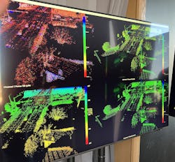 A look a the point cloud generated by the SiLC Technologies Eyeonic Vision Sensor atop the Westgate Hotel in Las Vegas. A look a the point cloud generated by the SiLC Technologies Eyeonic Vision Sensor atop the Westgate Hotel in Las Vegas.