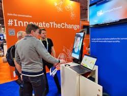 DialogueTrainer held demos in the Netherlands pavilion at CES. DialogueTrainer held demos in the Netherlands pavilion at CES.