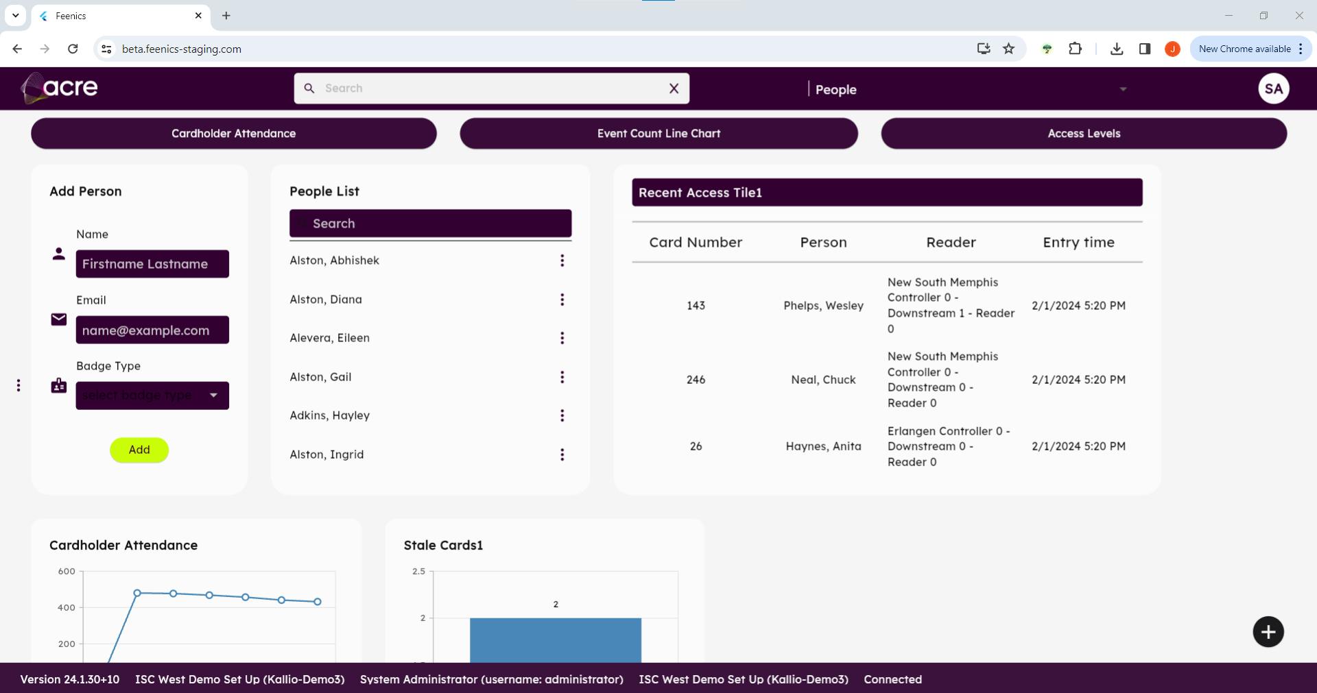 65d36b21d9608b001e06458a Access Control Beta People Dashboard
