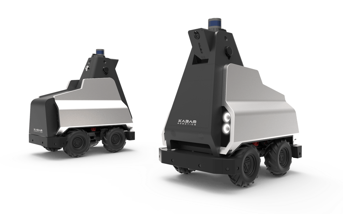 Outdoor security sales robot