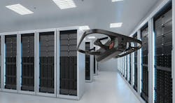 Data centers are a prime target vertical for indoor drone patrols.