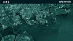 ICEYE image of the Incheon Port in South Korea taken on December 6th 2023 at night in Strip mode. ICEYE image of the Incheon Port in South Korea taken on December 6th 2023 at night in Strip mode.