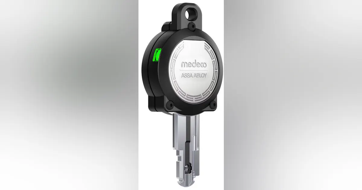 Modoco Key Chain Medeco eCLIQ Spark Key from ASSA ABLOY | Security Info Watch