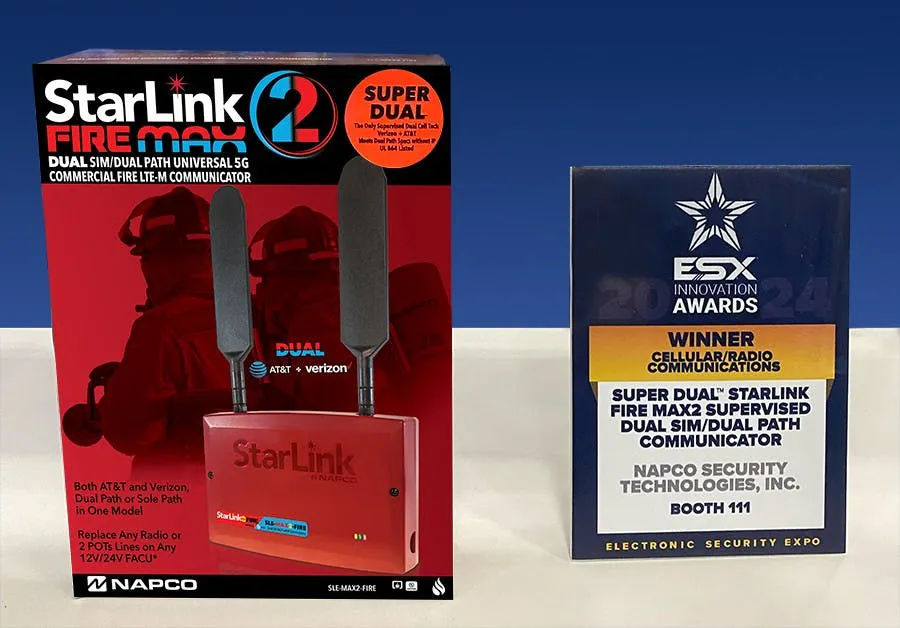 NAPCO's Super Dual StarLink Fire Max2 wins 2024 Innovation Award at ESX - Vimarsana News