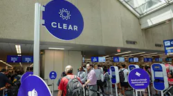 Airport security at a busy international airport with Clear, TSA precheck and TSA standard screening in Orlando, Fla. (Jshanebutt)