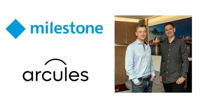 Milestone Systems CEO Thomas Jensen (left) and Andreas Pettersson, CEO of Arcules.