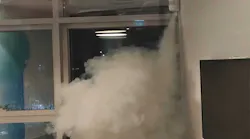 MyShield from Essence Group deploys a veil of harmless yet disorienting smoke that fills a room in 30 seconds. The unit can include a video camera, PIR detector and audio capabilites.