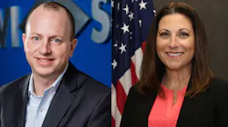 Dale Bottcher of AVI-SPL (L); Tina Peters of SVT (R)