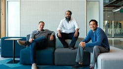 Rhombus Founders, from left: Dave Gustafson, VP of Hardware; Omar Khan, COO; and Garrett Larsson, CEO. Rhombus Founders, from left: Dave Gustafson, VP of Hardware; Omar Khan, COO; and Garrett Larsson, CEO.