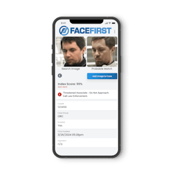 FaceFirst’s ‘ethical face matching platform’ uses facial recognition to identify someone who previously displayed violence at a particular retail location. FaceFirst’s ‘ethical face matching platform’ uses facial recognition to identify someone who previously displayed violence at a particular retail location.