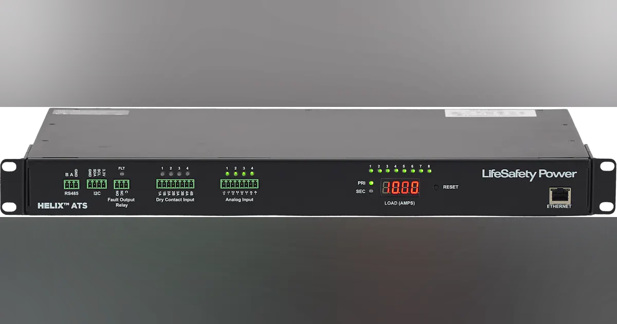 LifeSafety Power’s Helix ATS PDU | Security Info Watch