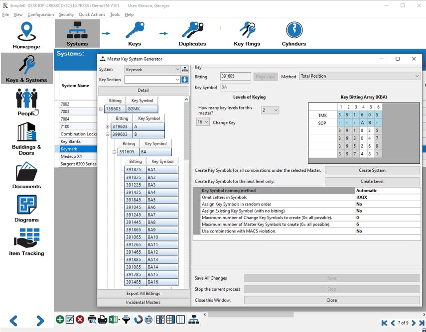 simplek_master_key_screen