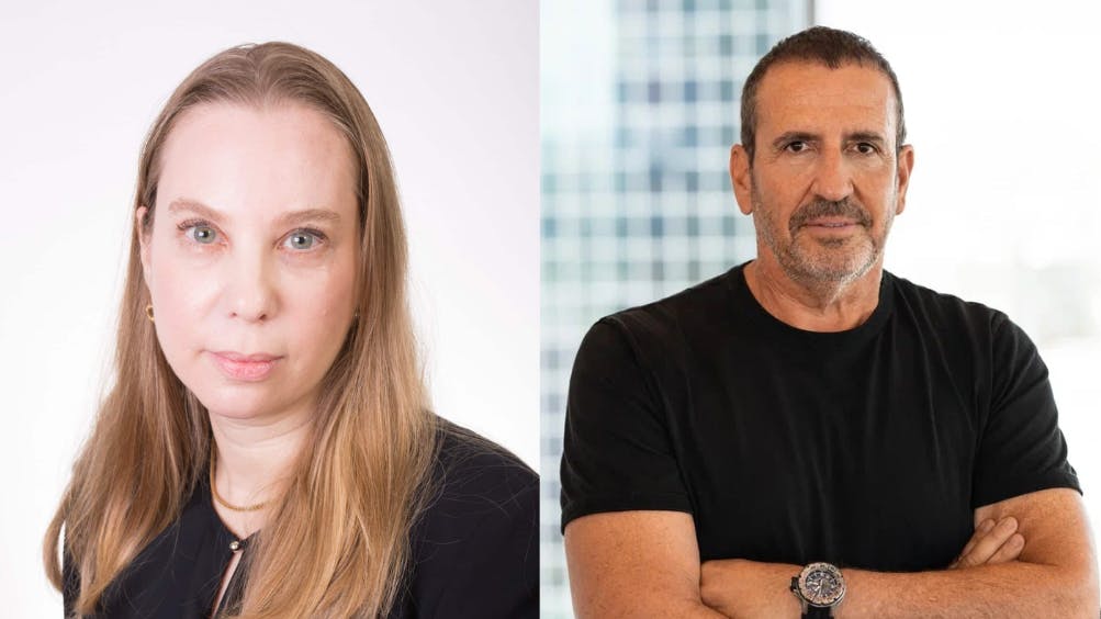 Gili Iohan, General Partner at ION Crossover Partners (L); Eyal Waldman, Chairman of Waldo Holdings (R)