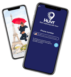 Huvr's initial offering connected virtual travelers with human 'walkers' to lead them on virtual tours of destinations or events. Huvr's initial offering connected virtual travelers with human 'walkers' to lead them on virtual tours of destinations or events.