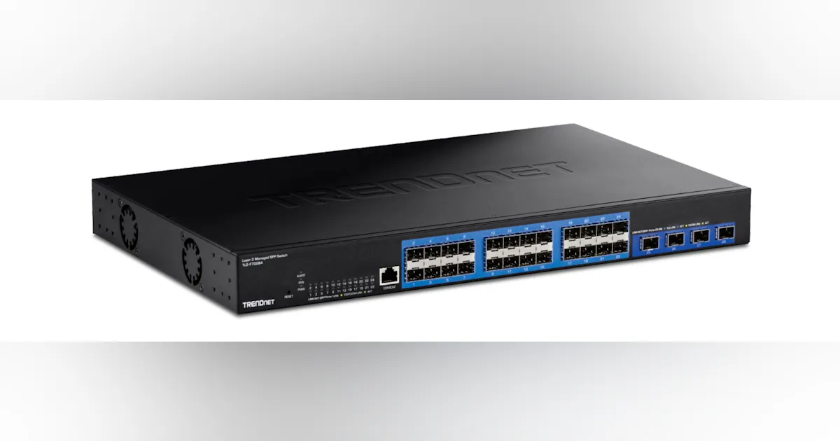 Model Tl2 TRENDnet’s 28-Port Layer 2 Managed SFP Switch (model TL2-F70284 ...
