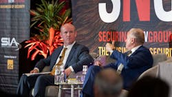 Don Erickson, CEO of the Security Industry Association, chats at the Securing New Ground conference, held in early October in New York City. Don Erickson, CEO of the Security Industry Association, chats at the Securing New Ground conference, held in early October in New York City.
