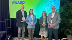 Pictured (l to-r): Daniel Oppenheim, Jennifer Holloway, Pam Petrow, and TMA President Steve Butkovich.