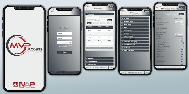The MVP Access App delivers a mobile-first experience for 24/7 security management, enabling users to lock down doors, adjust threat levels, and monitor real-time events from anywhere.