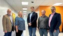 YES Prep’s Keith Weaver, Managing Director of Operations, and Cheris Kotalik, Director of Construction Projects, worked closely with the Pref-Tech team of Kade Kaaz, Kaleb Muck, and Jaime Lovett on the Vanguard Award Project of the Year. YES Prep’s Keith Weaver, Managing Director of Operations, and Cheris Kotalik, Director of Construction Projects, worked closely with the Pref-Tech team of Kade Kaaz, Kaleb Muck, and Jaime Lovett on the Vanguard Award Project of the Year.