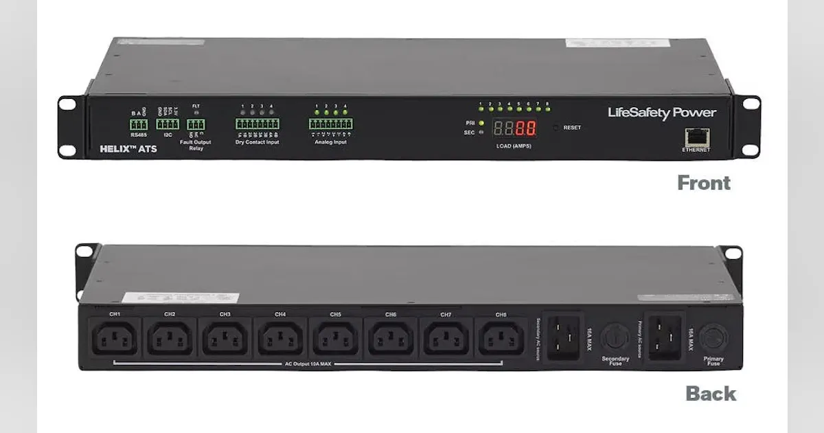 LifeSafety Power’s Helix ATS PDU | Security Info Watch