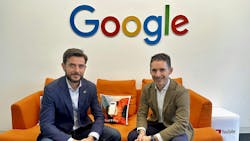On the left, Javier Pérez Trigo, Head of Digital Natives at Google Cloud, and on the right, Eduardo Azanza, CEO of Veridas. On the left, Javier Pérez Trigo, Head of Digital Natives at Google Cloud, and on the right, Eduardo Azanza, CEO of Veridas.