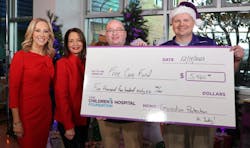 KDKA TV anchor Kristine Sorenson, former anchor Patrice King Brown, and Guardian Protection employees Ryan Rozanski and Larry Kittelson present a donation to UPMC Children’s Hospital. KDKA TV anchor Kristine Sorenson, former anchor Patrice King Brown, and Guardian Protection employees Ryan Rozanski and Larry Kittelson present a donation to UPMC Children’s Hospital.