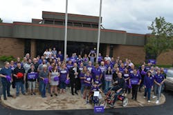 Guardian Protection employees raised $1800 to cover the cost of a new adaptive bike for 4-year-old Michael Mackie. Guardian Protection employees raised $1800 to cover the cost of a new adaptive bike for 4-year-old Michael Mackie.