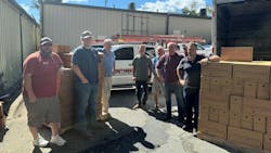 Holmes Security Systems delivered donations and supplies to Southern Alarm in Hendersonville, N.C., to help with Hurricane Helene relief. Holmes Security Systems delivered donations and supplies to Southern Alarm in Hendersonville, N.C., to help with Hurricane Helene relief.