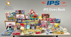IPS Gives Back efforts included a toy drive for Dayton Children’s Hospital. IPS Gives Back efforts included a toy drive for Dayton Children’s Hospital.