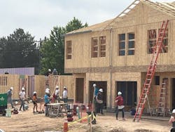 As part of Johnson Controls' first Global Volunteer Month, employees volunteered with Habitat for Humanity. As part of Johnson Controls' first Global Volunteer Month, employees volunteered with Habitat for Humanity.