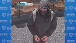 The photo of the suspect as released by the the NYPD on Wednesday. The photo of the suspect as released by the the NYPD on Wednesday.