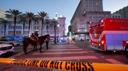 Police cordon off the intersection of Canal Street and Bourbon Street in the French Quarter of New Orleans on Wednesday, Jan. 1, 2025. At least 15 people were killed and 30 injured Wednesday when a vehicle plowed overnight into a New Year's crowd in the heart of the thriving New Orleans tourist district, authorities said. Police cordon off the intersection of Canal Street and Bourbon Street in the French Quarter of New Orleans on Wednesday, Jan. 1, 2025. At least 15 people were killed and 30 injured Wednesday when a vehicle plowed overnight into a New Year's crowd in the heart of the thriving New Orleans tourist district, authorities said.