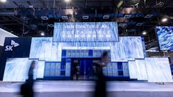 'Innovation Gate,' the entrance to the SK booth at CES 2025 'Innovation Gate,' the entrance to the SK booth at CES 2025