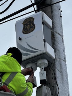 Installation of Eagle Eye cabinets in the City of Fenton, MI Installation of Eagle Eye cabinets in the City of Fenton, MI