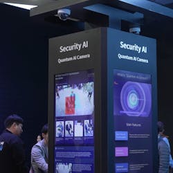 SK Telecom's Quantum AI Camera garnered some attention on the show floor. SK Telecom's Quantum AI Camera garnered some attention on the show floor.