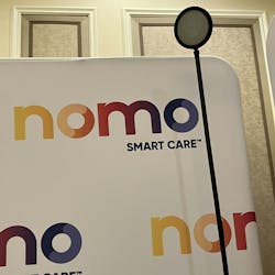 Nomo's millimeter wave device was on display in a demo unit within its suite at CES 2025. Nomo's millimeter wave device was on display in a demo unit within its suite at CES 2025.