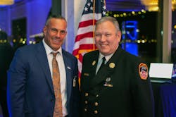 Val Sherer, nyFAA President, and FDNY Chief of Department John Esposito Val Sherer, nyFAA President, and FDNY Chief of Department John Esposito