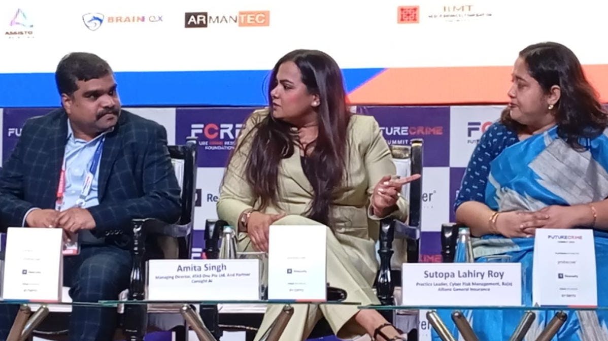 Amita Singh (center), The Future Crime Summit 2025, New Delhi