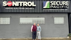 L-R: Secure Pacific/Sonitrol Pacific owner Beau Bradley and Pye-Barker Chief Business Development Officer, Eric Garner L-R: Secure Pacific/Sonitrol Pacific owner Beau Bradley and Pye-Barker Chief Business Development Officer, Eric Garner