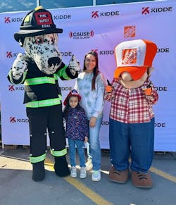 FDNY’s Hot Dog and The Home Depot Homer mascots join local Bronx community members FDNY’s Hot Dog and The Home Depot Homer mascots join local Bronx community members