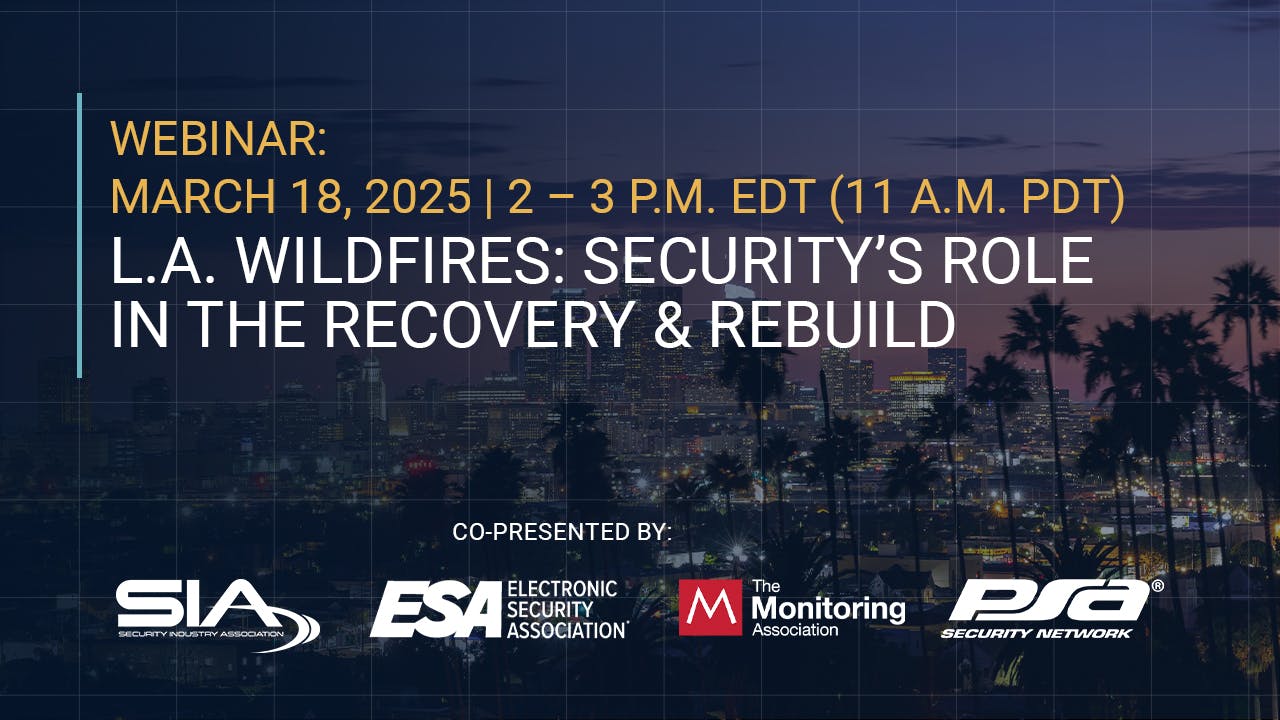 The webinar aims to educate the security industry about the current recovery plan and to begin a process for companies to contemplate potential involvement in such efforts.