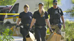 Police investigate the scene of a shooting near the student union at Florida State University on April 17, 2025, in Tallahassee, Florida. According to reports, two people were killed and several others injured when the alleged shooter, believed to be a current student and the son of a Leon County sheriff's deputy, opened fire on the university's main campus. (Miguel J. Rodriguez Carrillo/Getty Images/TNS)