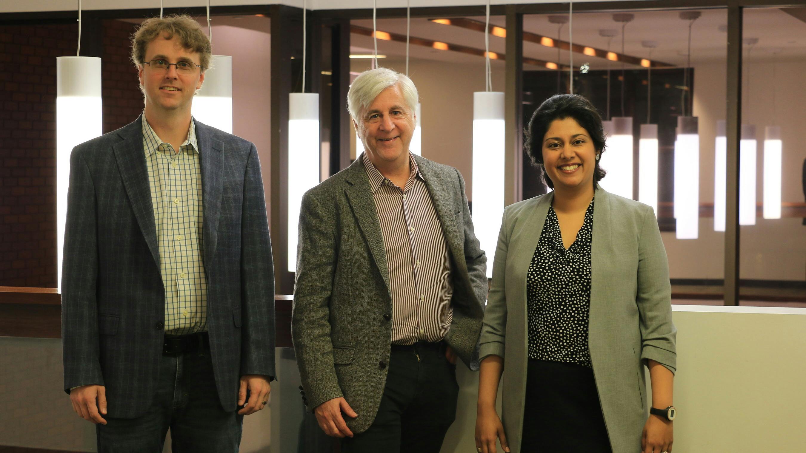 Dan Kaufman with Badge co-founders Dr. Tina Srivastava and Dr. Charles Herder
